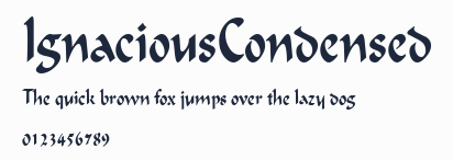 IgnaciousCondensed預覽圖