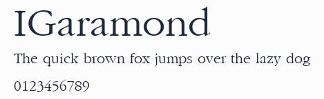 IGaramond預覽圖