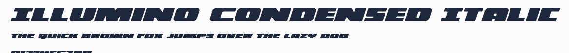 Illumino Condensed Italic預覽圖