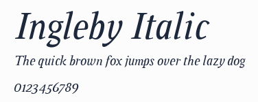 Ingleby Italic預覽圖