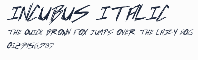 Incubus Italic預覽圖
