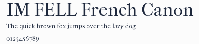 IM FELL French Canon預覽圖