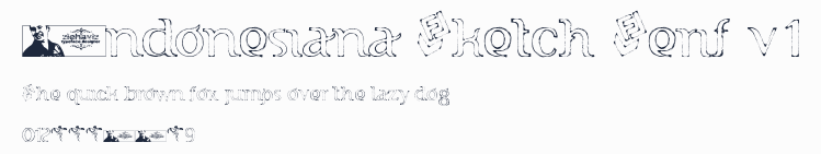 Indonesiana Sketch Serif v.1預覽圖