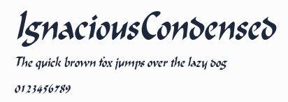IgnaciousCondensed預覽圖