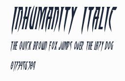 Inhumanity Italic預覽圖