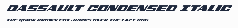 Dassault Condensed Italic預覽圖