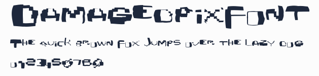 Damagedpixfont預覽圖