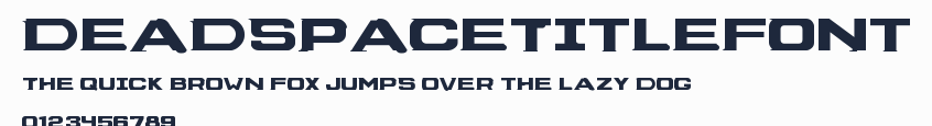 DeadSpaceTitleFont預覽圖