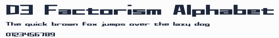 D3 Factorism Alphabet預覽圖