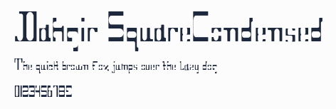 Dahgir SquareCondensed預覽圖