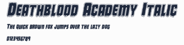 Deathblood Academy Italic預覽圖