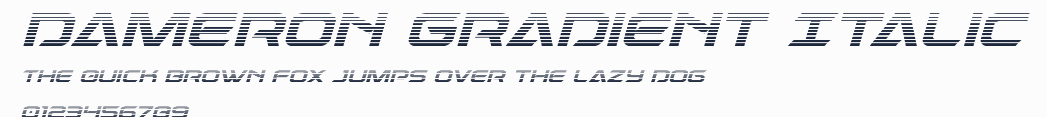 Dameron Gradient Italic預覽圖