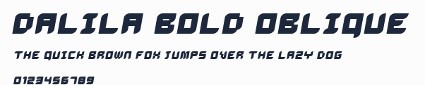Dalila Bold Oblique預覽圖