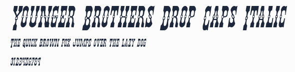 Younger Brothers Drop Caps Italic預覽圖