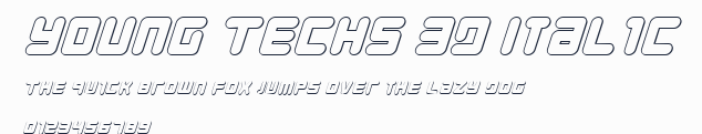 Young Techs 3D Italic