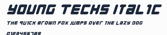 Young Techs Italic預覽圖