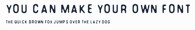 You Can Make Your Own Font預覽圖