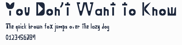 You Don't Want to Know預覽圖