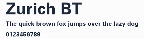 Zurich BT預覽圖