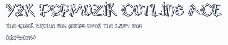 Y2K PopMuzik Outline AOE預覽圖