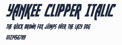 Yankee Clipper Italic預覽圖