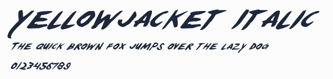 Yellowjacket Italic預覽圖
