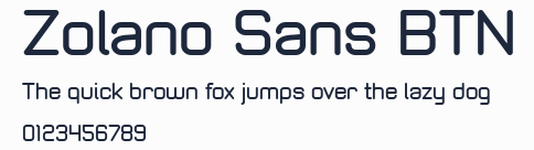 Zolano Sans BTN預覽圖