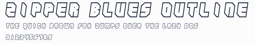 Zipper blues Outline預覽圖