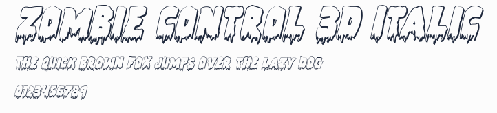 Zombie Control 3D Italic預覽圖