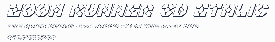 Zoom Runner 3D Italic預覽圖