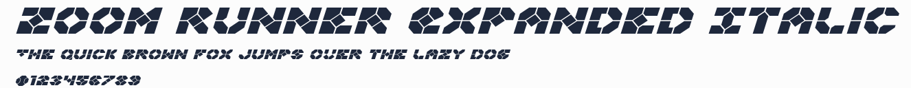 Zoom Runner Expanded Italic預覽圖