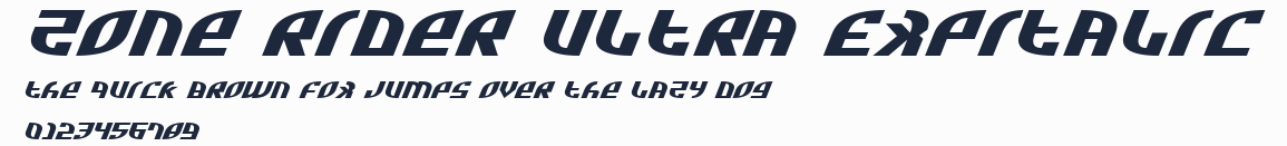 Zone Rider Ultra ExpItalic預覽圖