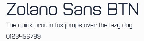 Zolano Sans BTN預覽圖