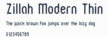 Zillah Modern Thin預覽圖