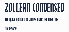 Zollern Condensed預覽圖