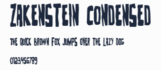 Zakenstein Condensed預覽圖