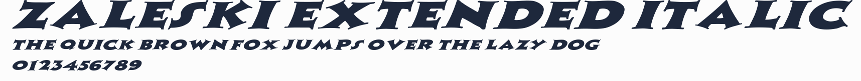Zaleski Extended Italic預覽圖