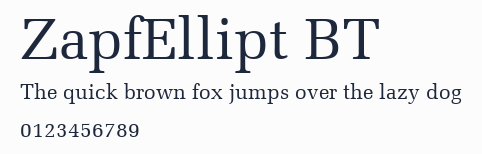 ZapfEllipt BT預覽圖