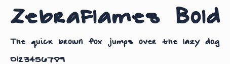 ZebraFlames Bold預覽圖
