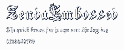 ZendaEmbossed預覽圖