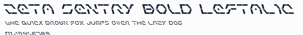 Zeta Sentry Bold Leftalic預覽圖