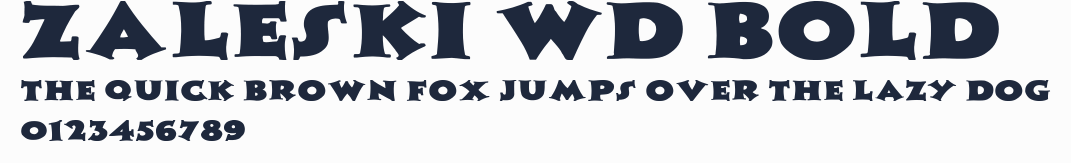 Zaleski Wd bold預覽圖