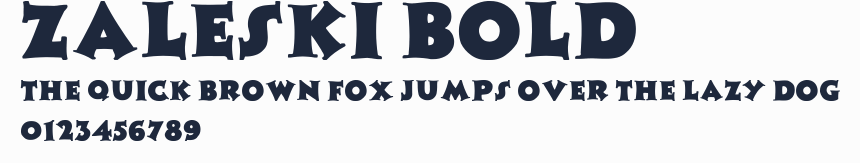 Zaleski bold預覽圖