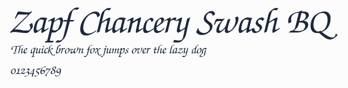 Zapf Chancery Swash BQ預覽圖