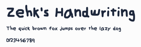 Zehk's Handwriting預覽圖