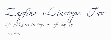 Zapfino Linotype Two預覽圖