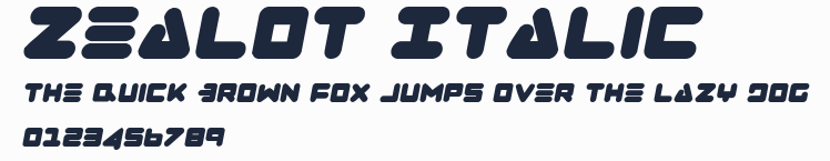 Zealot Italic預覽圖
