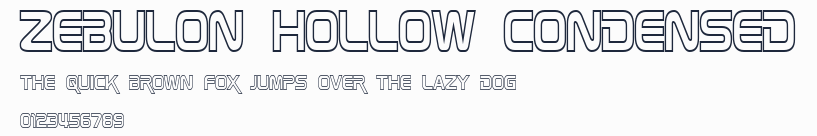 Zebulon Hollow Condensed預覽圖