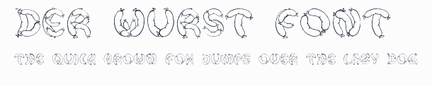 Der Wurst Font預覽圖