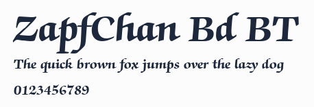 ZapfChan Bd BT預覽圖